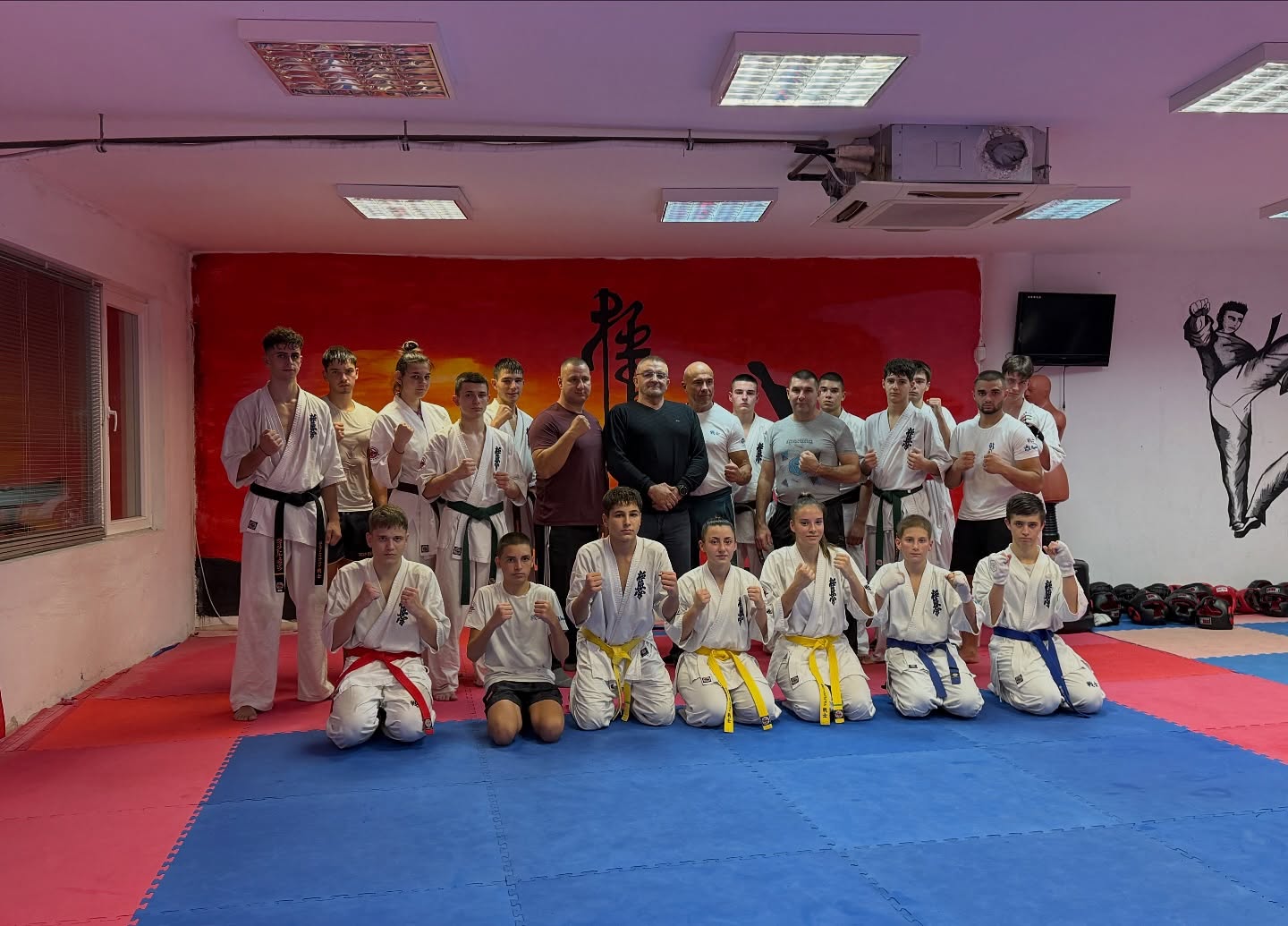 sparring training session